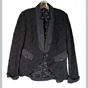 Black Lace Bellissima Jacket Size 14